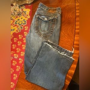 Distressed Men’s True Religion Jeans